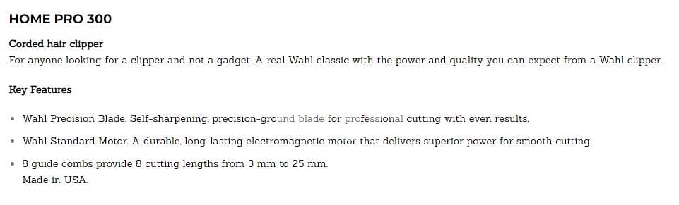 WAHL Home Pro 300 Clipper Made In USA l BrandNew l 2