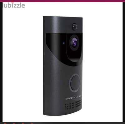 Wireless Powerology Smart Video Doorbell Home Wifi - Black