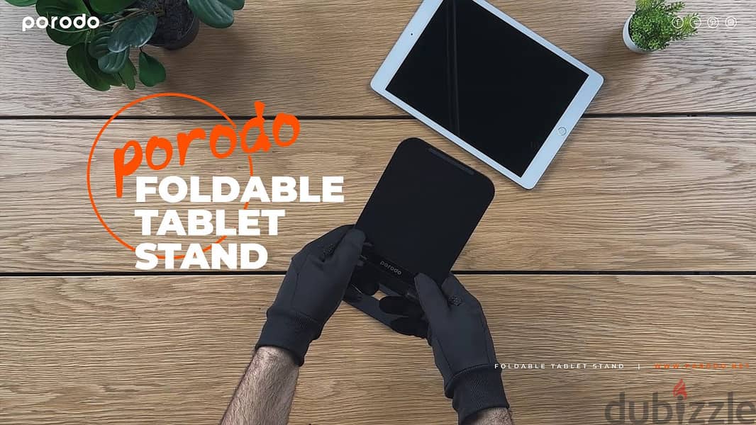 Porodo foldable tablet stand pd-csamstd-bk l BrandNew l 1