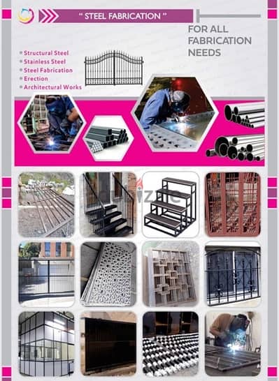 powder coating steel fabrication work