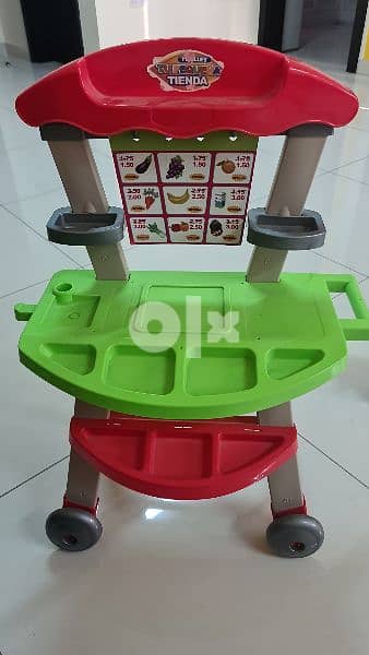 Fruit and Vegetable Shop Toy with fruits and 2 baskets