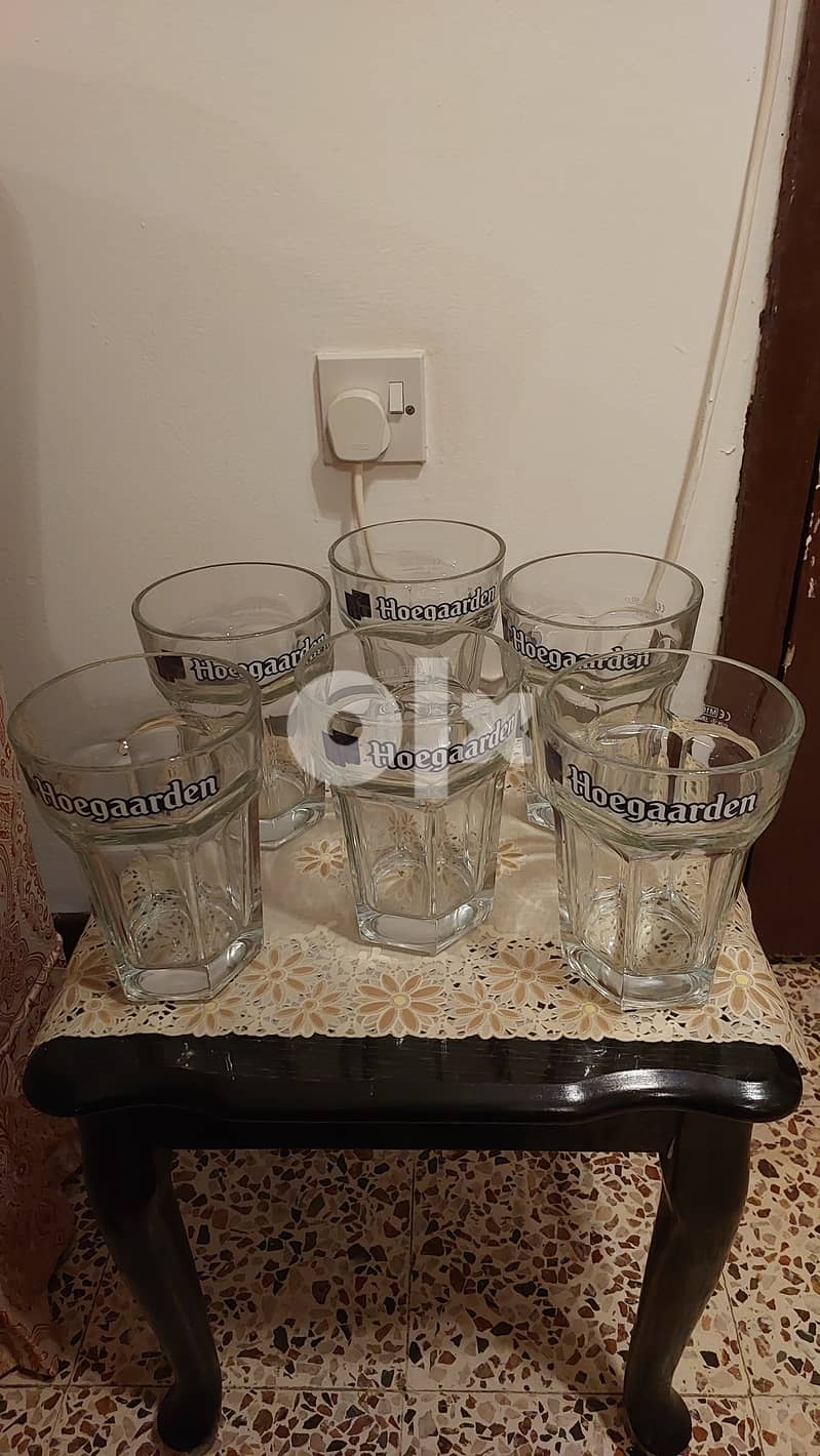 Original Hoegaarden Glass Set of 6 , New set , product not used 0