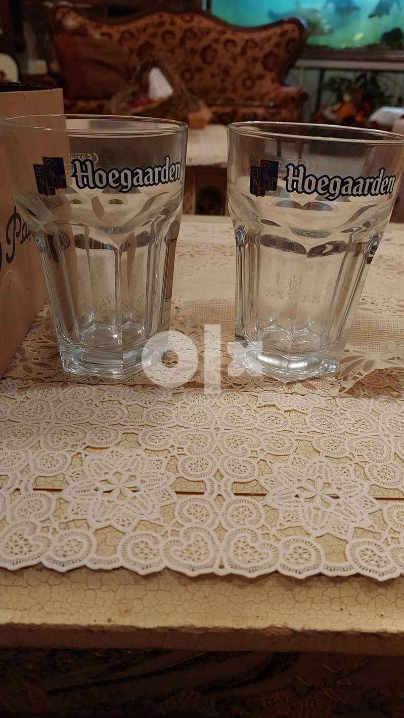 Original Hoegaarden Glass Set of 6 , New set , product not used 2