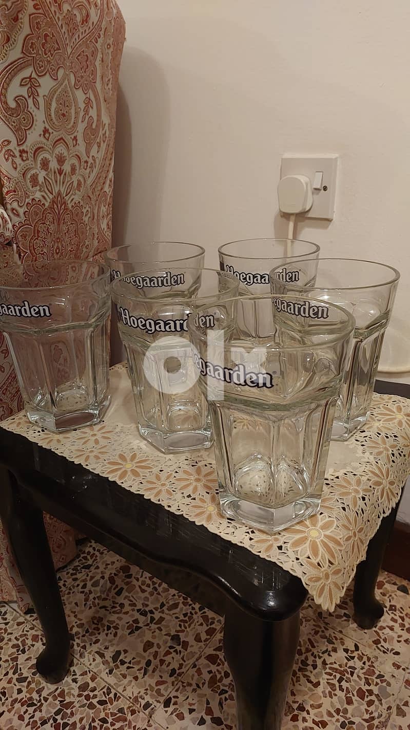 Original Hoegaarden Glass Set of 6 , New set , product not used 4