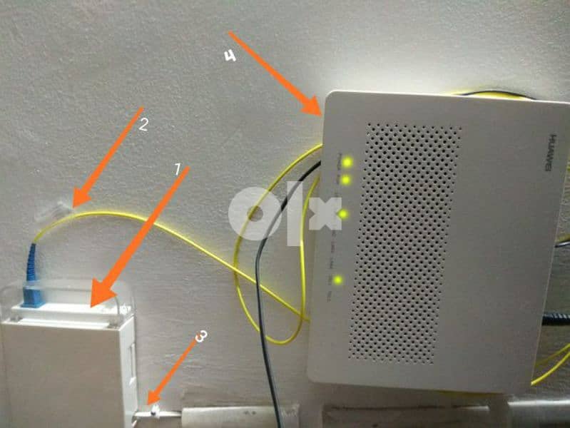 wifi Fiber optic Modem to Router / extender 1