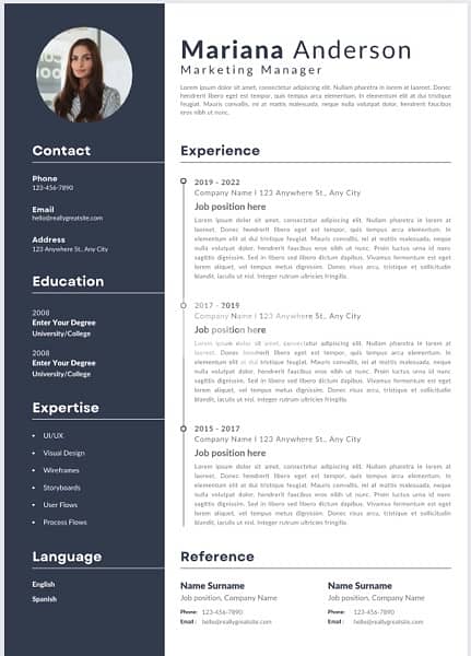 A professional  CV for you 3