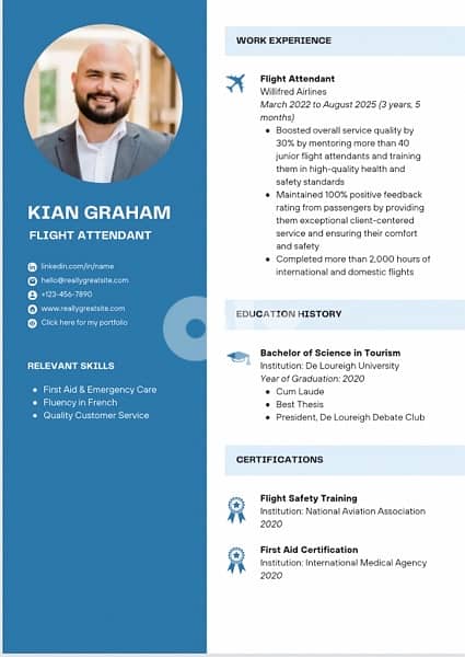 A professional  CV for you 4