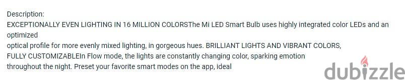 MI Smart LED Bulb (BrandNew) 1