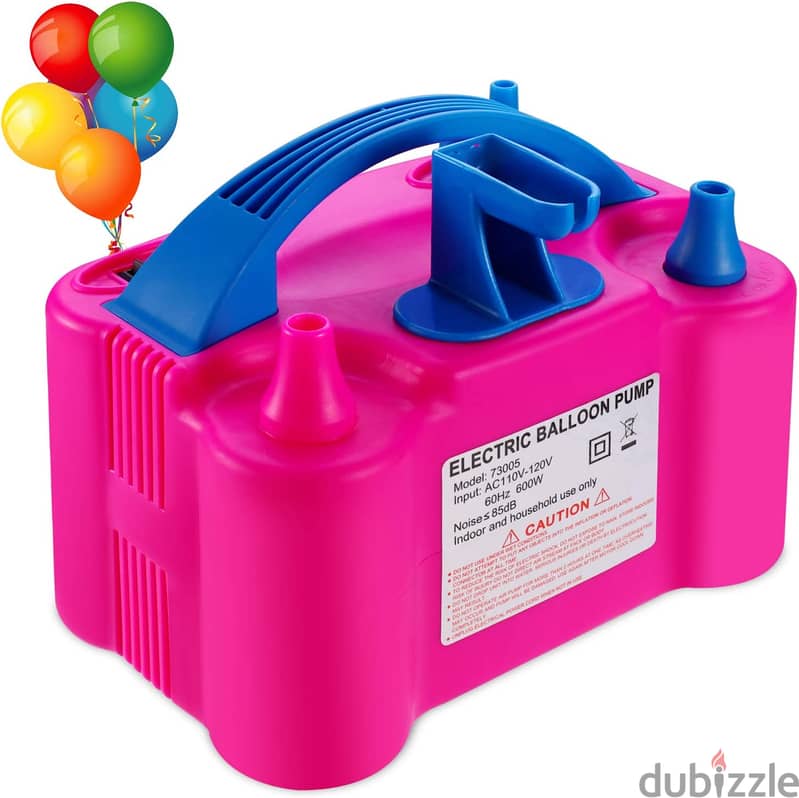 Electric Balloon Pump with Twin Nozzle 1