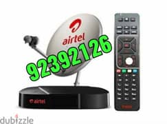 New Full HDD Airtel receiver with 6months malyalam tamil telgu kannad.
