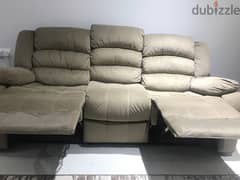 3 seater recliner sofa in perfect condition 0