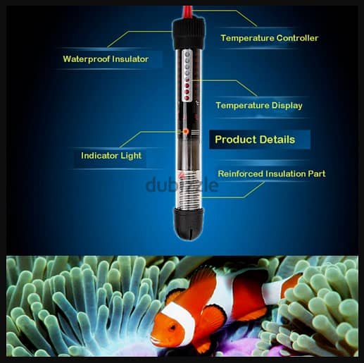 Aquarium Heater 50-200W Anti-Explosion -Tropical Fish Tank (New Stock) 2