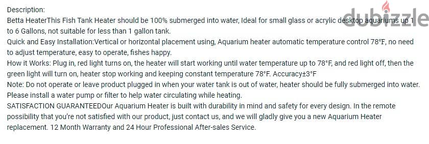 Aquarium Heater 50-200W Anti-Explosion -Tropical Fish Tank (New Stock) 3