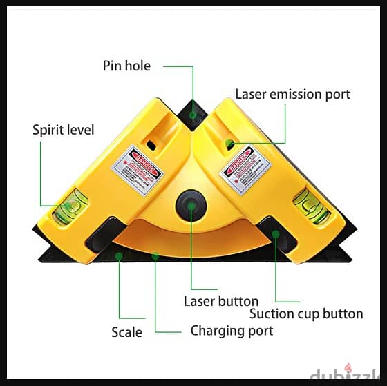 90 Degree Square Laser Level Laser Right Angle Vertical Ground Wire ll 2