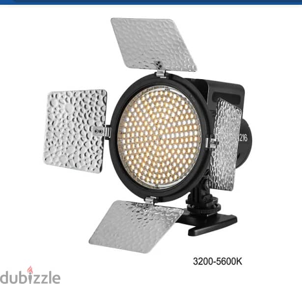LED Vlog Light with Adjustable 3200K-5600K Color Temperature (New-Sto) 2