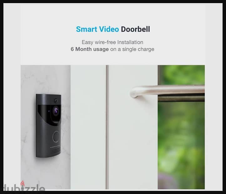 Powerology smart video doorbel Resolution HD 1280 X 720P (New-Stock) 1