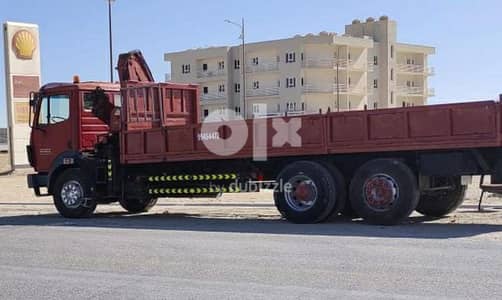 For Rent : Mercedes truck 18 Ton with 4.5 ton hiab capacity