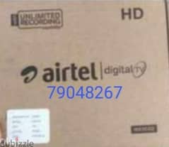 New Airtel Digital full HD receiver with 6months south malyalam tamil