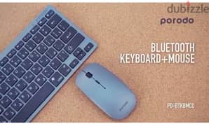 Porodo Bluetooth Keyboard + Mouse For iPad's And Mac's 0
