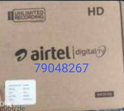 Airtel digital new Hd receiver with 6months south malyalam tamil