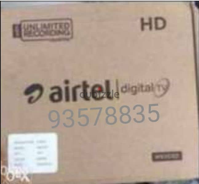 Airtel new Full hd receiver with 6months south malyalam tamil telgu 0