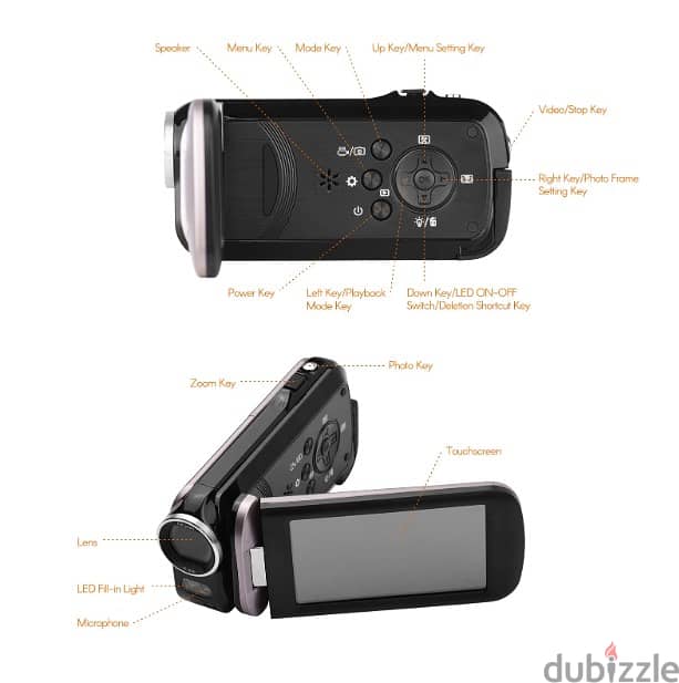 2.7k Camcorder High Definition camera Brown Box (Box-Packed) 1