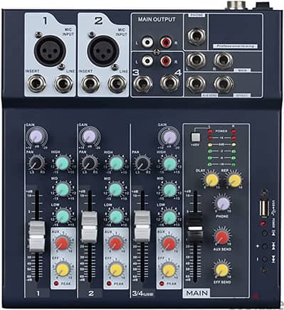 4 Channel live Mixer (Box-Pack)