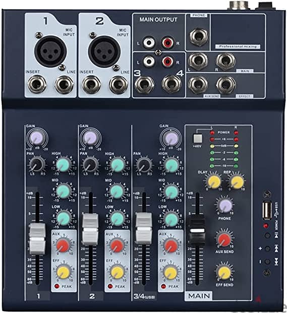 4 Channel live Mixer (Box-Pack) 0
