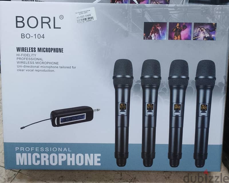 Borl wireless microphone set BO-104 FC (Box-Pack) 0