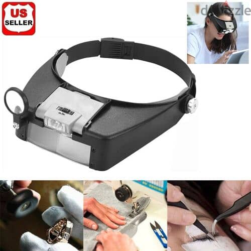 LED Headband Magnifier HED1 (Box-Pack) 1