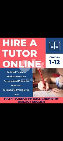 female tution teacher available grade KG to 10