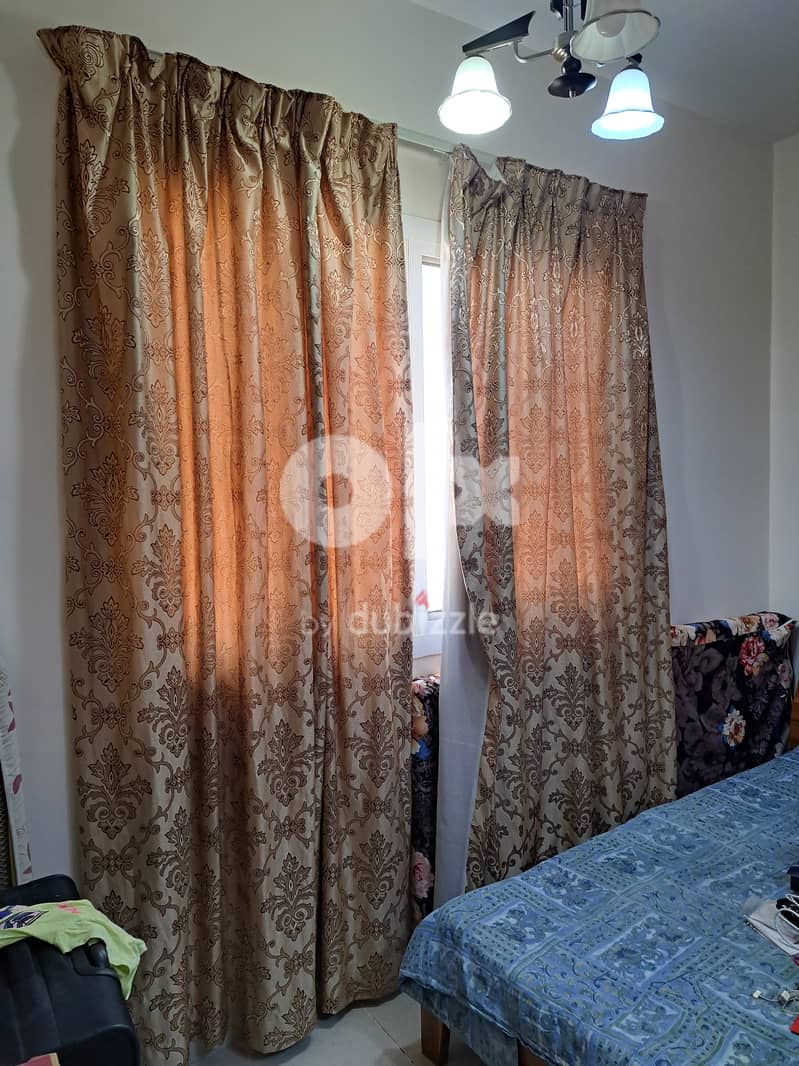 1 Hall curtains and 2 bed room curtains, pull up design 2