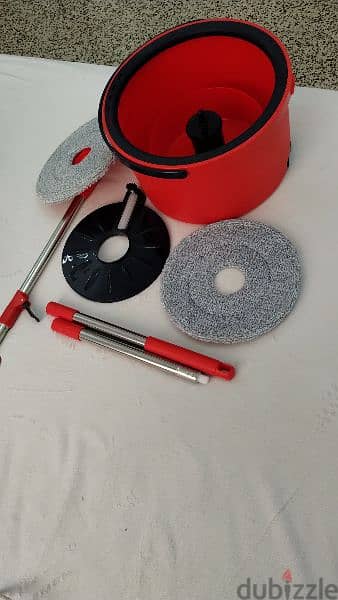 CleanPlus Spin Easy Mop with 1 Extra Mop Head 2