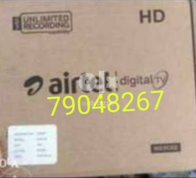 Airtel new Digital HD Receiver with 6months malyalam tamil 0