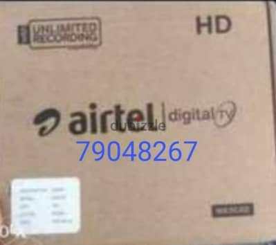 Airtel new Full hd receiver with 6months malyalam tamil telgu