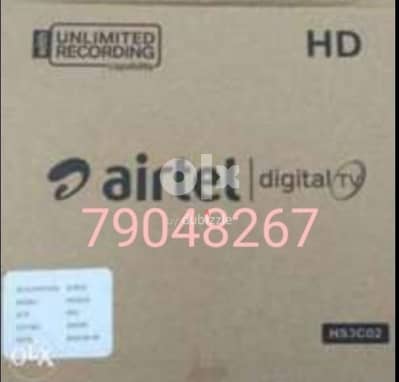 Airtel new Full hd receiver with 6months south malyalam tamil