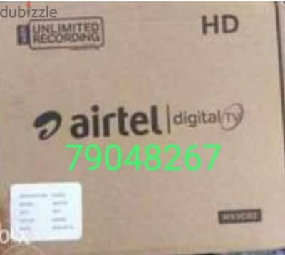 New Airtel Digital HD Receiver with 6months malyalam tamil