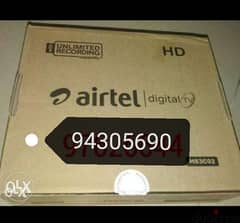 Airtel hd degital setup box with free subscription 0