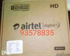 Airtel new Full HDD receiver with 6months malyalam tamil telgu 0