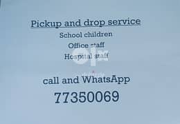 pick up and drop service all school and office