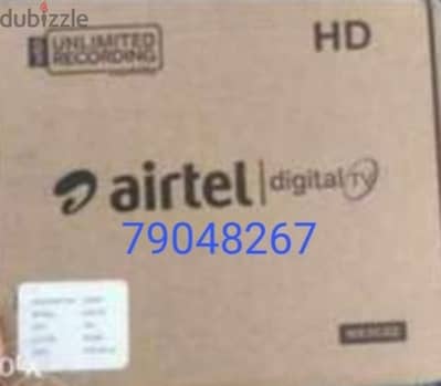 Airtel new Full HDD receiver with 6months south malyalam tamil