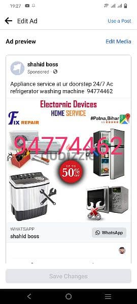 fully automatic washing machine and friged repairing and services 0