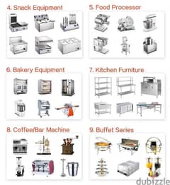 Restaurant and coffee shop equipments. delivery available