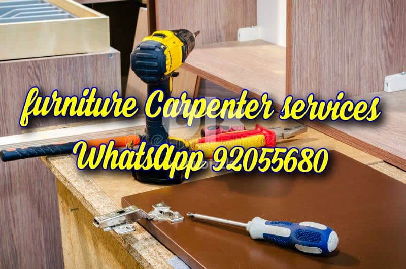 carpenter/furniture fix,repair/door repair/ curtains, tv fix in wall 3