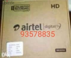 Airtel digital hd receiver with 6months south malyalam tamil 0