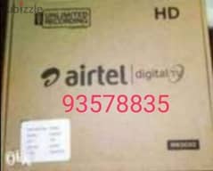 Airtel new Full HDD receiver with 6months south malyalam tamil