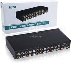 E-SDS 8 port Video Audio Switch VS1 (Box Packed)