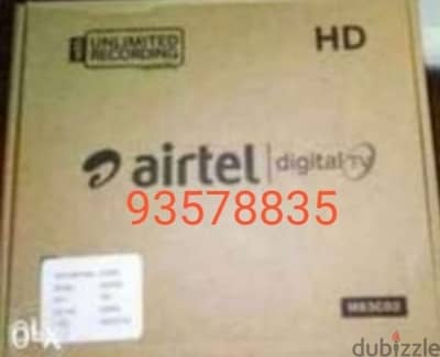 New Airtel Digital HD Receiver with 6months malyalam tamil