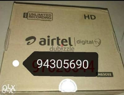 new hd Airtel digital receiver with free subscription