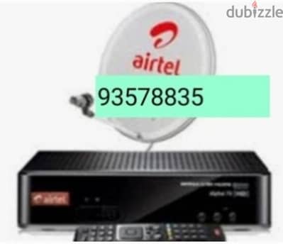 Airtel new Full HDD receiver with 6months south malyalam tamil